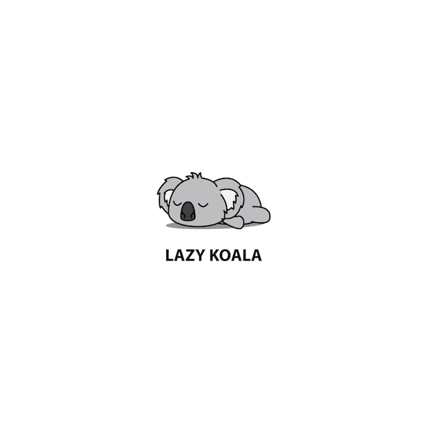 Faule koala schlafende ikone