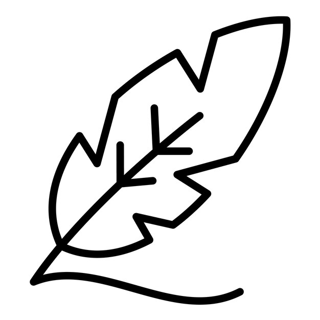 Feather-Vektor-Illustrationsstil für das Schreiben