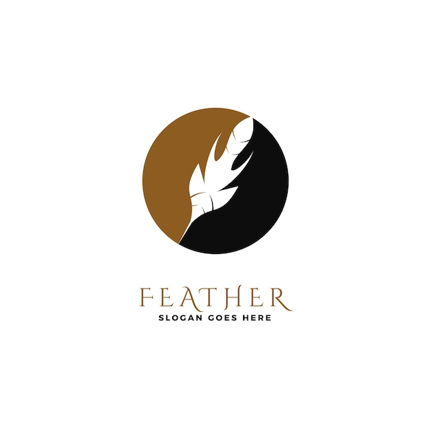 Feder-logo-vektor-symbol-illustration