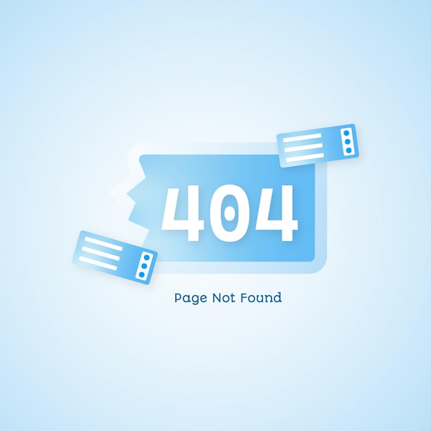 Fehler 404 Abstract-Konzept-Vektor-Illustration Fehler Webseite 404 Vorlage-Seite nicht gefunden