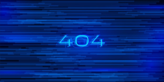 Vektor fehler 404-technologiehintergrund mit glitch-effekt