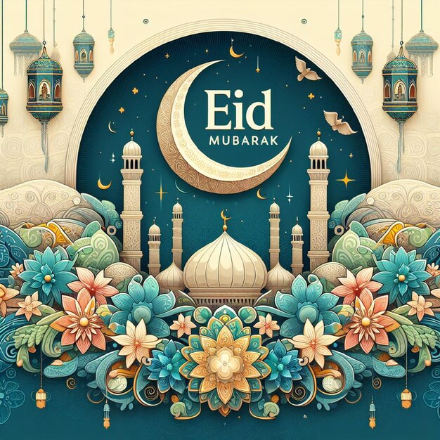 Feier des Eid Mubarak