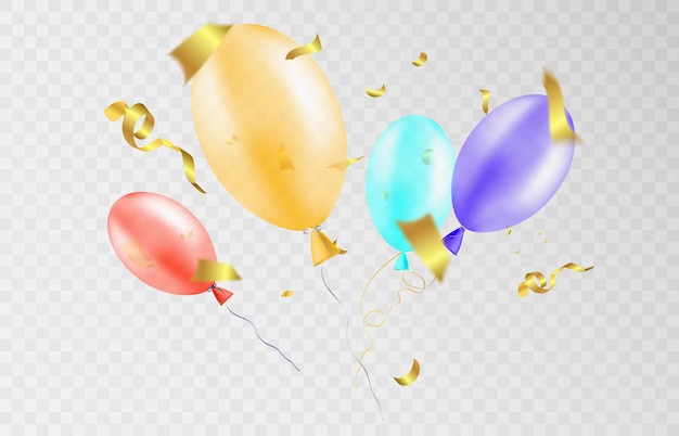 Feierballons für Grußillustrationen