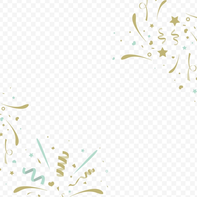 Feiern Sie Party-Hintergrund mit konfettiglitter Vektor-Illustration für Postkartenbanner