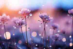 Vektor feine lila blüten sind kosmos blüten auf dem feld im freien