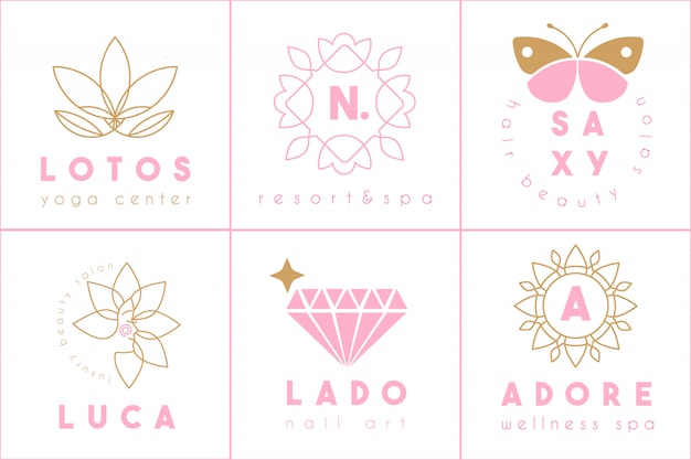 Feminine logo-kollektion