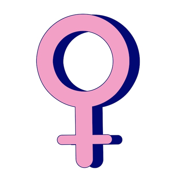 Feministisches Symbol Frauenpower