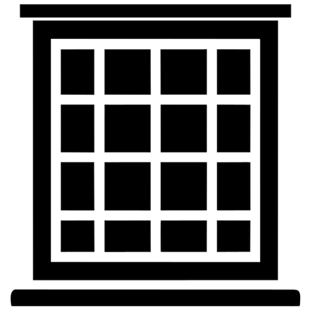 Vektor fensterflächen-symbol