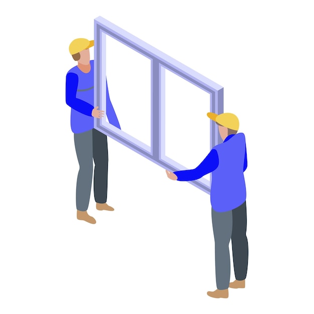 Fenstersymbol installieren Isometrisches Vektorsymbol für das Installationsfenster für Webdesign isoliert auf weißem Hintergrund