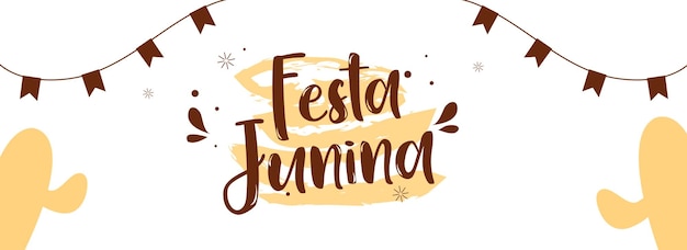 Festa junina banner-vorlagensammlung premium-vektor