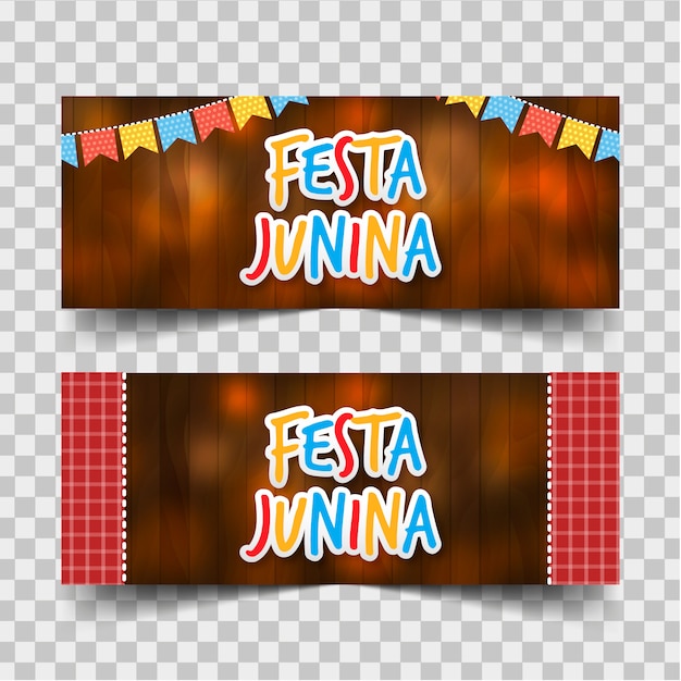 Vektor festa junina banner