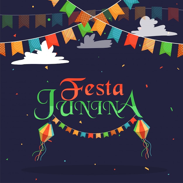 Festa junina, feiertagshintergrund.