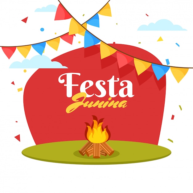 Festa junina, feiertagshintergrund.