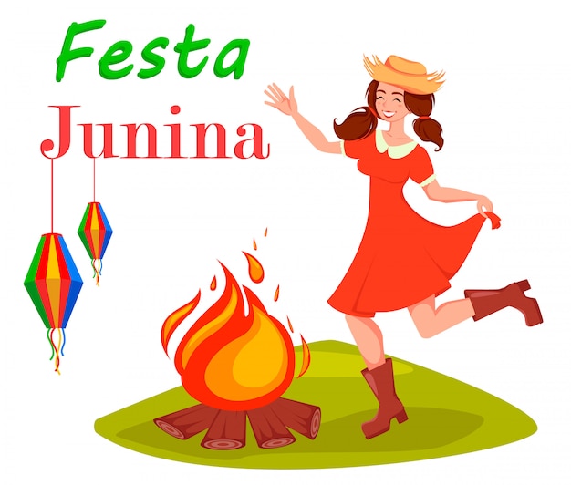 Festa junina grußkarte