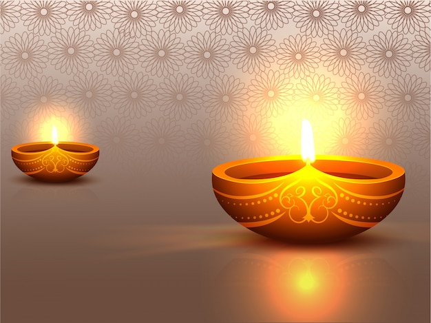 Festival von Lichtern, glücklicher Diwali-Hintergrund.
