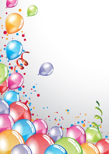 Festliche Luftballons Hintergrund