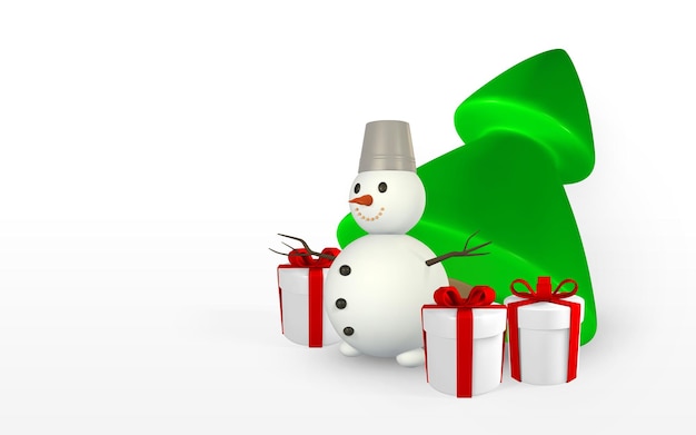 Festlicher hintergrund des neuen jahres. 3d-rendering und zeichnen von mesh-weihnachtsbaum mit geschenkboxen. vektor-illustration.