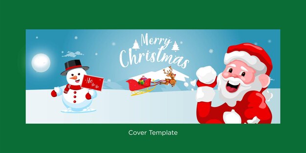 Festliches elegantes Frohe Weihnachten-Deckblatt-Vorlagendesign