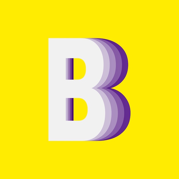 Fett 3D-Buchstaben-Design Moderne Typografie Kunstwerke