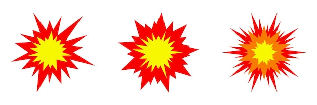 Feuer-Explosion-Symbol Vektor-Illustration