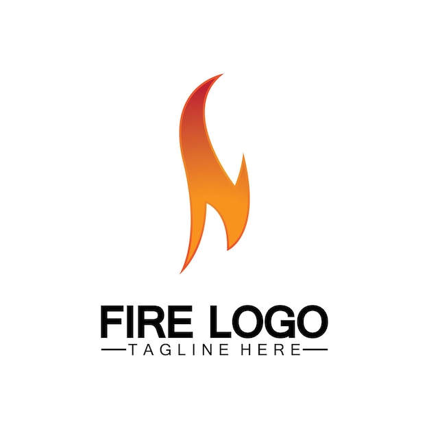 Feuer flamme logo design vektor vorlage