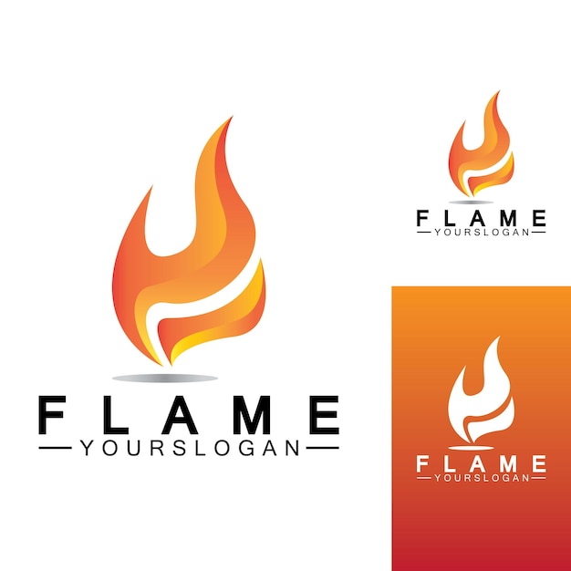 Feuer flamme logo symbol vektor-design-vorlage