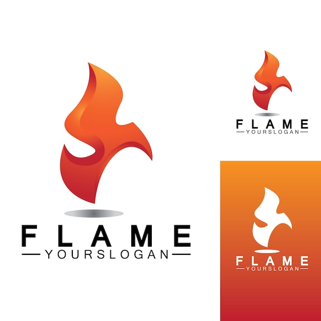 Feuer flamme logo symbol vektor-design-vorlage