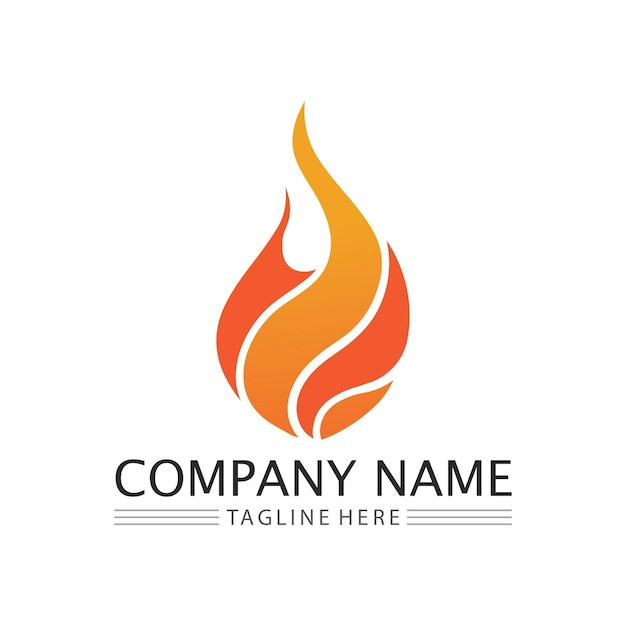 Feuer flamme logo symbol vektor-design-vorlage