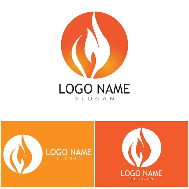 Feuer Flamme Logo-Vektor-Konzeption