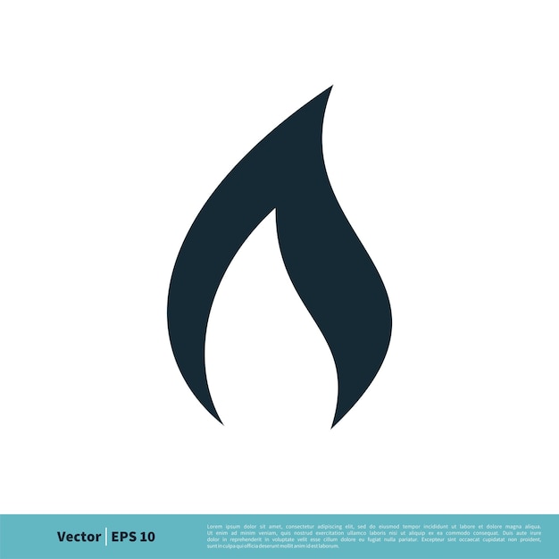 Vektor feuer flamme swoosh symbol vektor logo vorlage illustration design vektor eps 10