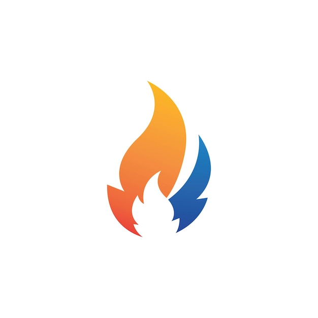 Feuer Flamme Symbol Vektor Illustration Design