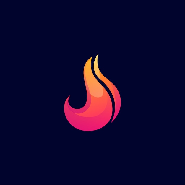 Feuer logo design abstrakt