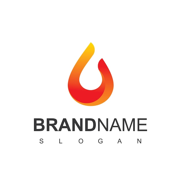 Feuer Logo Design Vector