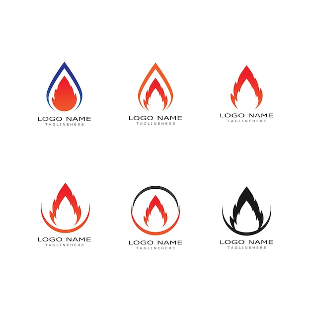 Feuer-logo-vektor-template-design