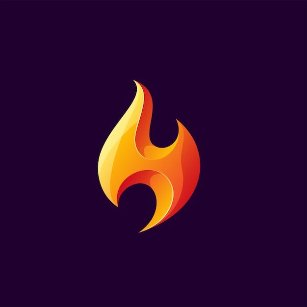 Feuer-Logo-Vorlage