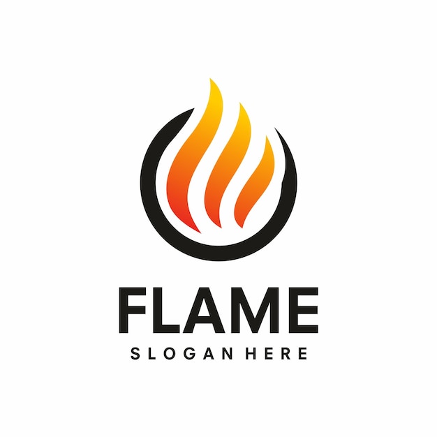 Feuer-Symbol auf weißem Hintergrund Vektor-Illustration