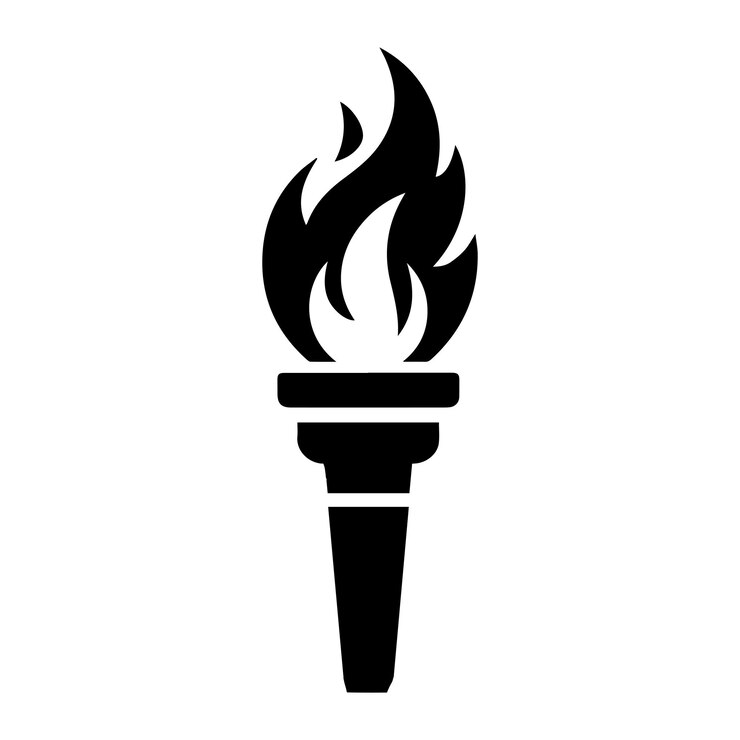 Vektor feuerfackel-symbol vektor