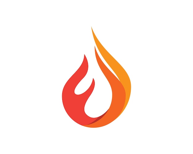 Feuerflamme logo vorlage