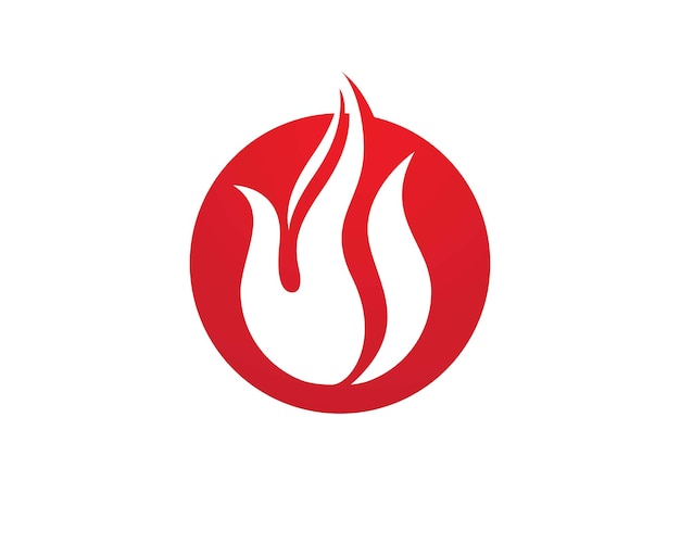 Feuerflamme Logo Vorlage