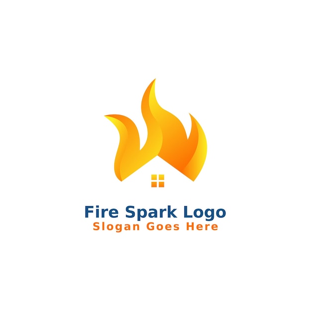 Feuerfunken-Logo-Design-Vektor