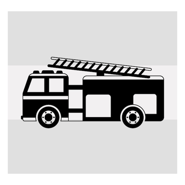 Feuerwehrauto SVG, Feuerwehrhelm, Feuerwehrauto-Helm, LKW-Svg
