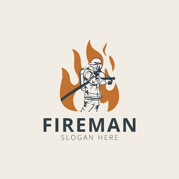 Feuerwehrmann logo vorlage