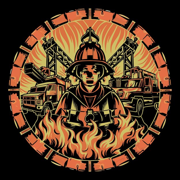 Feuerwehrmann-t-shirt-design