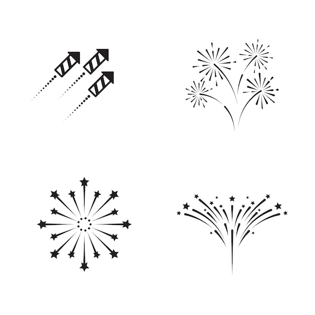 Feuerwerk-vektor-symbol-illustration