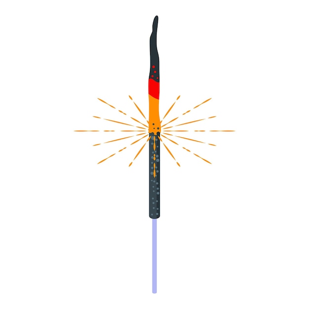 Vektor feuerwerkssymbol isometrisches feuerwerksvektorsymbol für webdesign isoliert auf weißem hintergrund