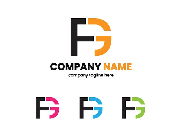 FG-Logo-Design Initialen-Logo-Konzept Inspiration für Monogramm-Emblem Kreatives FG-Emblem