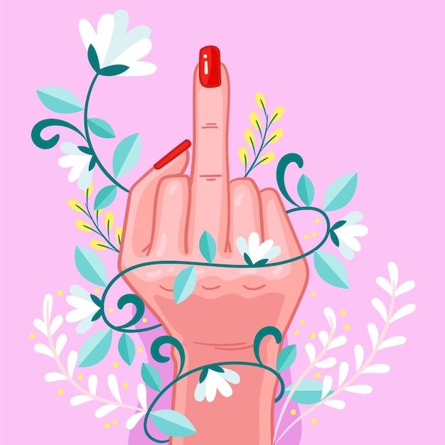 Fick dich Symbol im Comic-Stil
