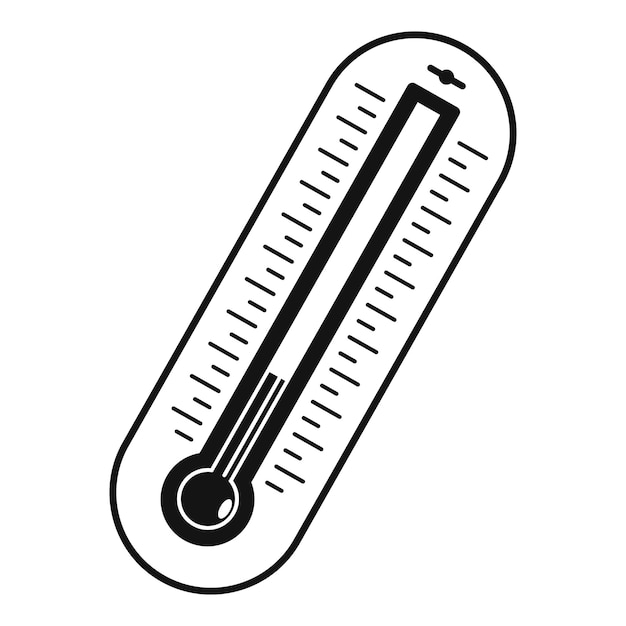 Vektor fieberthermometer-symbol einfache illustration des fieberthermometer-vektorsymbols für das web