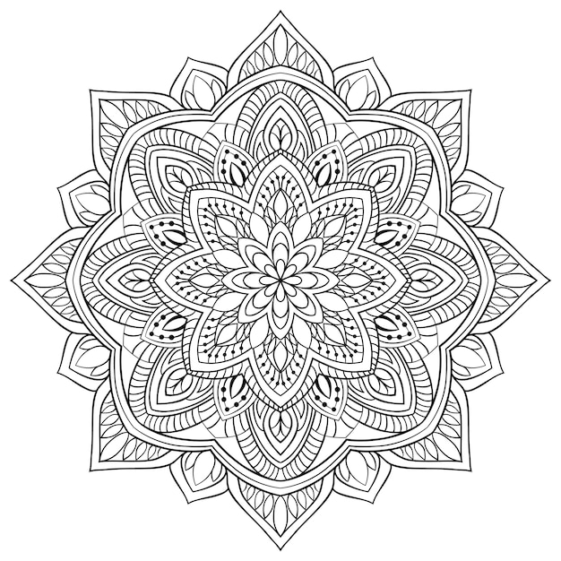 Filigranes Mandala. Orientalisches Mandala.