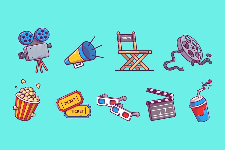 Vektor film-vektor-design-illustrations-pack